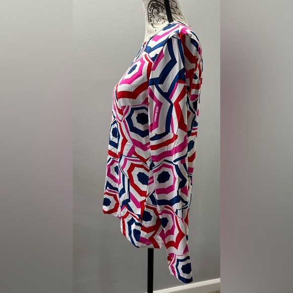 🌂 Lands' End Women's Umbrella Print Long Sleeve Cover-Up - Multicolor  🌂 - Picture 3 of 10